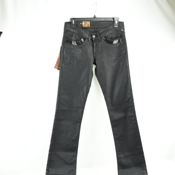 Kaporal 5 Jeans Size 28 Clara Black Pants - Picture 1 of 8